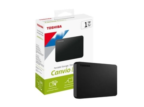 Disco duro externo 1TB Toshiba Canvio Basics 3.0 color negro