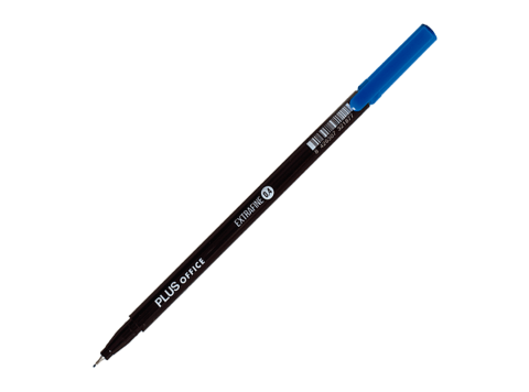 Marcador Plus Office Extrafine color azul 0.4 mm