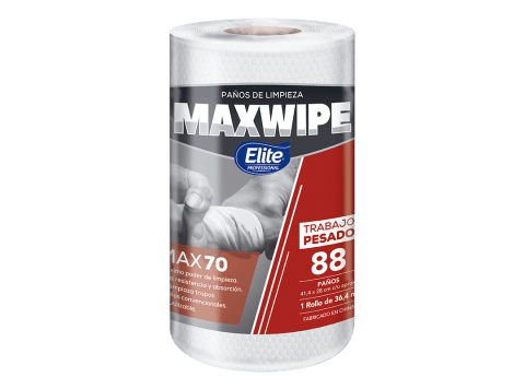 Paños de limpieza en rollo reutilizables Elite Professional MAX70 41,4 x 28 cm Caja x 6 rollos
