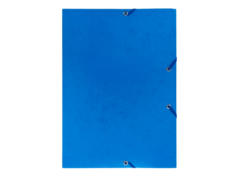 Carpeta con elástico Pancrhome en cartulina brillante color azul Oficio